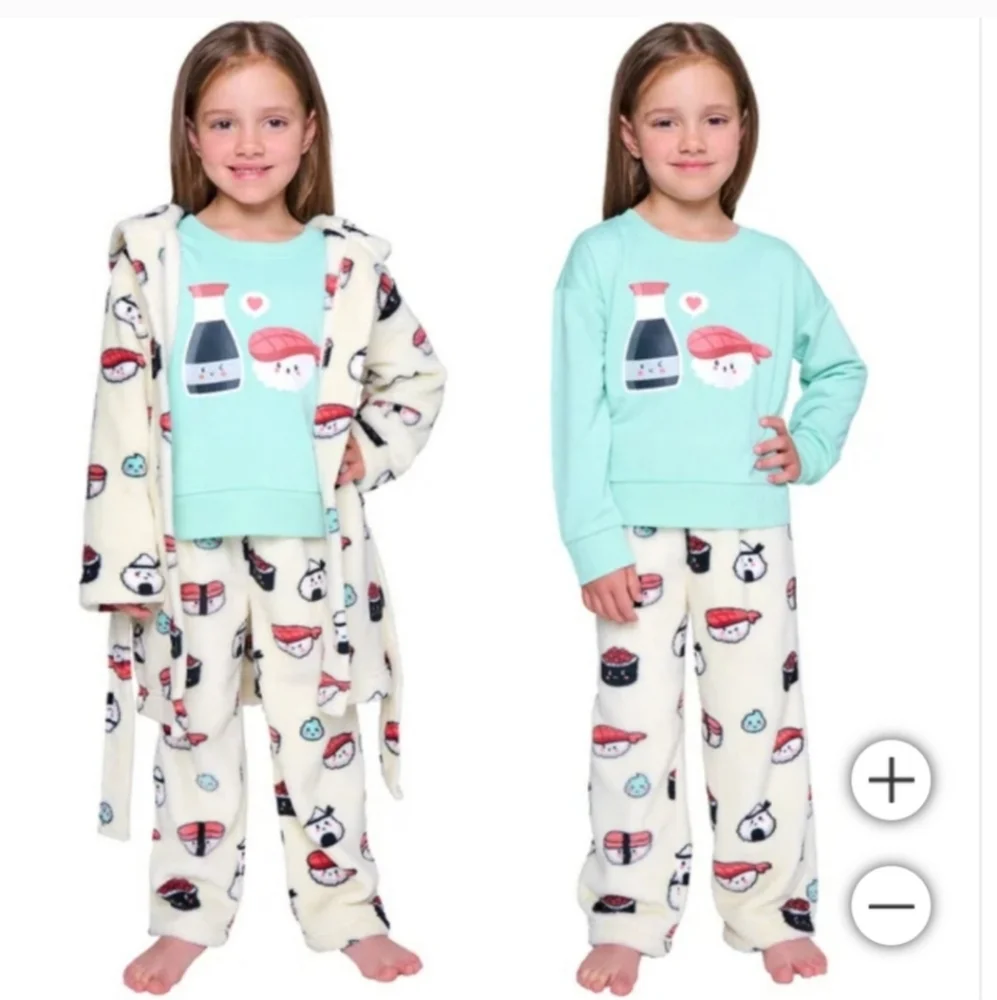 Pekkle Kids' 2-piece Pajama & Robe Set
